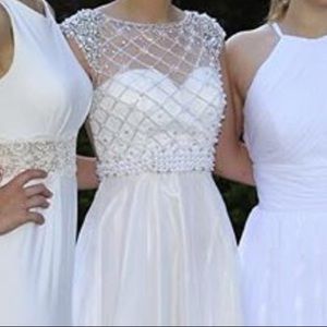 White formal dress